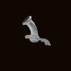 Male 45°Coupling with Hose End Galvanized Supplied with clamp ring